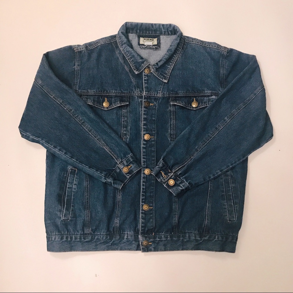 Duke Haband men’s XL blue Denim Trucker Jacket